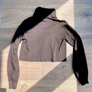 FREE PEOPLE | NWOT brown beach slouchy pullover turtleneck